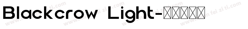 Blackcrow Light字体转换